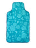 Floral Printed Cotton Body Warmer Turquoise