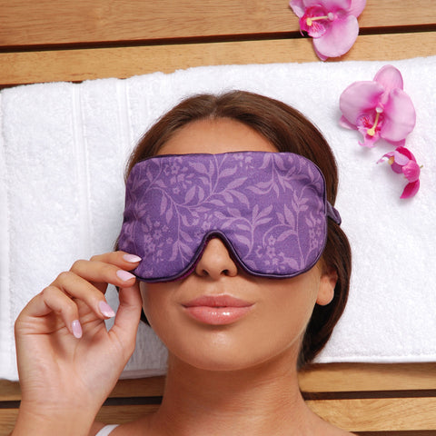 Floral Printed Eye Masks Lavender