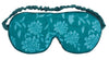 Floral Printed Eye Masks Turquoise