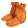 Floral Printed Cotton Feet Warmers Apricot
