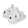 Fun For Feet Slippers Westie White