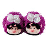 Fuzzy Friends Slippers Purple Butterfly