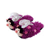 Fuzzy Friends Slippers Purple Butterfly