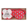 Eye Mask Red Abstract Flowers